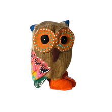 Load image into Gallery viewer, Blue-Horned Owl with Orange Eyes