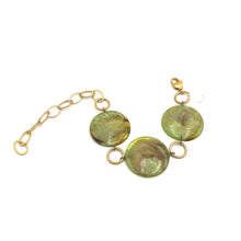 Load image into Gallery viewer, Celery Marbled Stations Bracelet