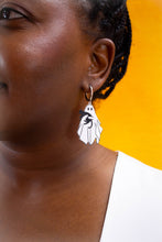 Load image into Gallery viewer, Spooky Snuggle Cat Ghost Earrings