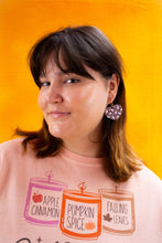 Load image into Gallery viewer, Spooky Sweetheart Heart Earrings