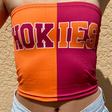 Load image into Gallery viewer, Virginia Tech Hokies Two Tone Tube Top