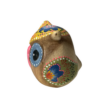Load image into Gallery viewer, Hand-Painted Wooden Owl Figurine - Pastel Pink &amp; Blue Theme
