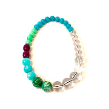 Load image into Gallery viewer, Crystals &amp; Gems Stretch Bauble Necklace - Shortie