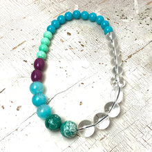 Load image into Gallery viewer, Crystals &amp; Gems Stretch Bauble Necklace - Shortie