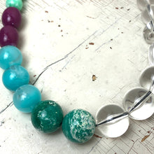 Load image into Gallery viewer, Crystals &amp; Gems Stretch Bauble Necklace - Shortie