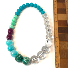 Load image into Gallery viewer, Crystals &amp; Gems Stretch Bauble Necklace - Shortie