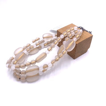 Load image into Gallery viewer, Clear Frosted Luxe Morgan Necklace