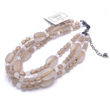 Load image into Gallery viewer, Clear Frosted Luxe Morgan Necklace