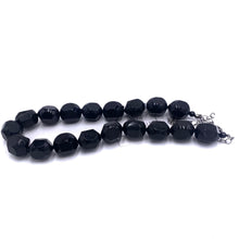 Load image into Gallery viewer, Black Chunky Facet Marco Necklace