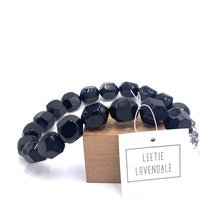 Load image into Gallery viewer, Black Chunky Facet Marco Necklace