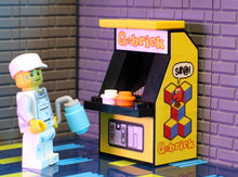 Load image into Gallery viewer, Q*Brick Arcade Machine made from LEGO parts