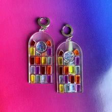 Load image into Gallery viewer, Window To Your Soul Rainbow Earrings