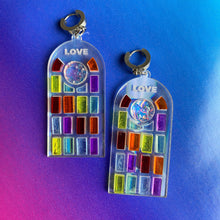 Load image into Gallery viewer, Window To Your Soul Rainbow Earrings