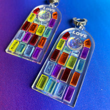 Load image into Gallery viewer, Window To Your Soul Rainbow Earrings