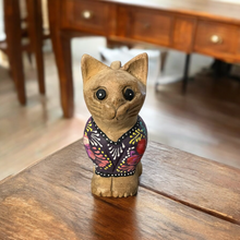 Load image into Gallery viewer, Brown with Dark Floral – Twilight Whiskers Cat