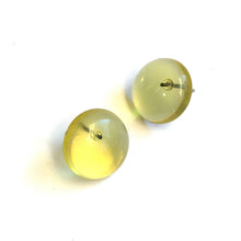 Load image into Gallery viewer, Champagne Yellow Transparent Retro Button Stud Earrings