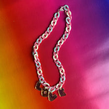 Load image into Gallery viewer, Cotton Candy Colored "LOVE" Necklace
