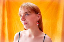 Load image into Gallery viewer, Glass Beaded Mushroom Earrings