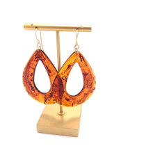 Load image into Gallery viewer, Tortoise Jumbo Teardrop Earrings