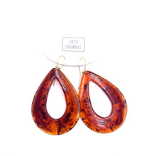 Load image into Gallery viewer, Tortoise Jumbo Teardrop Earrings