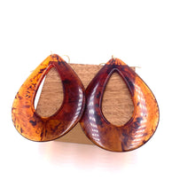 Load image into Gallery viewer, Tortoise Jumbo Teardrop Earrings
