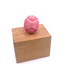 Load image into Gallery viewer, Dusty Rose Deco Oval Cocktail Ring