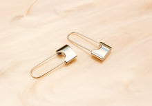 Load image into Gallery viewer, Safety Pin Titanium Earrings