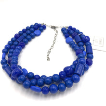 Load image into Gallery viewer, True Blue Knotted Morgan Necklace