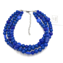 Load image into Gallery viewer, True Blue Knotted Morgan Necklace