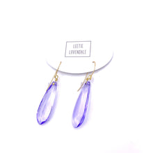 Load image into Gallery viewer, Periwinkle Briolette TearDrop Earrings