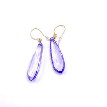 Load image into Gallery viewer, Periwinkle Briolette TearDrop Earrings