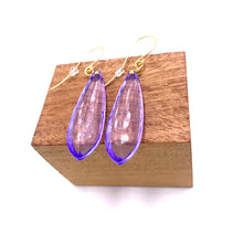 Load image into Gallery viewer, Periwinkle Briolette TearDrop Earrings
