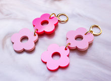 Load image into Gallery viewer, Dragon Fruit Summer Flower Earrings