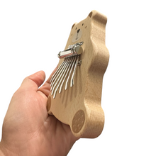 Load image into Gallery viewer, Smiling Bear Wooden Kalimba – 8-Key Thumb Piano for Kids