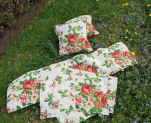 Load image into Gallery viewer, Tache Sweet Roses Vintage Ivory Woven Floral Tapestry Table Runners (17593TR)