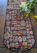 Load image into Gallery viewer, DaDa Bedding Set of 8 Pieces Ethnic Ornaments Table Woven Black Tapestry - 4 Placemats, 2 Table Runners, 2 Throw Pillow Covers (18118)