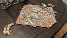 Load image into Gallery viewer, DaDa Bedding Set of 4-Pieces Nature Garden Floral Roses Tapestry Table Dining Cloth Runner Set - 13" x 17" (10072)