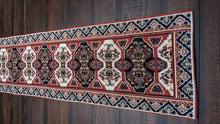 Load image into Gallery viewer, DaDalogy Elegant Majestic Kilim Red Persian Rug Ornate Floral Woven Tapestry Table Runner (18195)