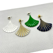 Load image into Gallery viewer, Gingko Leaf Earrings