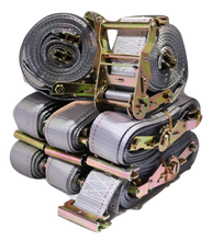 Load image into Gallery viewer, 2"x 16 Ft Logistic Van Ratchet E-Track Straps w/ Spring E Fittings | 16 PACK