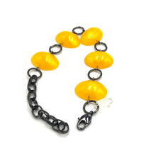 Load image into Gallery viewer, Yellow Jelly Bean Stations Bracelet