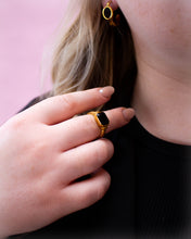 Load image into Gallery viewer, Titanium Sable Hoop Earrings