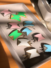 Load image into Gallery viewer, Light Blue Deco Barrette *AS IS - Vintage Patina