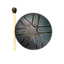 Load image into Gallery viewer, mini-rain-drum-3-steel-percussion-instrument-with-mallet-soothing-sound-toy-for-kids-adults