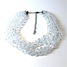 Load image into Gallery viewer, Clear Crystal Facets Beaded Sylvie Necklace