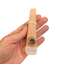 Load image into Gallery viewer, Wooden Kazoo – Handcrafted Hum Sound Toy for Kids &amp; Adults – Natural Musical Fun Instrument