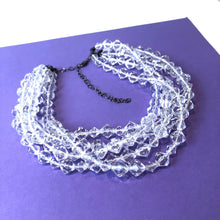 Load image into Gallery viewer, Clear Crystal Facets Beaded Sylvie Necklace