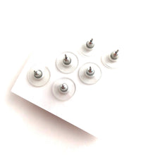 Load image into Gallery viewer, Crown Jewel Mix Stud Earring Set | 8mm Vintage Lucite Triple Studs Set