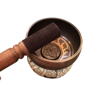 Load image into Gallery viewer, tibetan-singing-bowl-set-handcrafted-bronze-sound-bowl-with-wooden-mallet-silk-cushion-meditation-sound-healing-tool