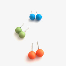 Load image into Gallery viewer, Fruit Colada Stud Earring Set | 8mm Vintage Lucite Triple Studs Set